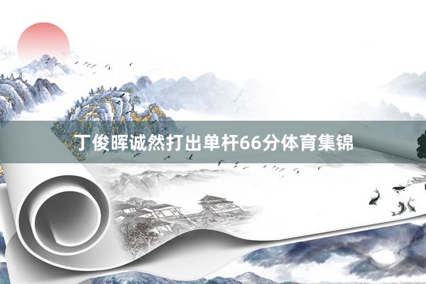 丁俊晖诚然打出单杆66分体育集锦