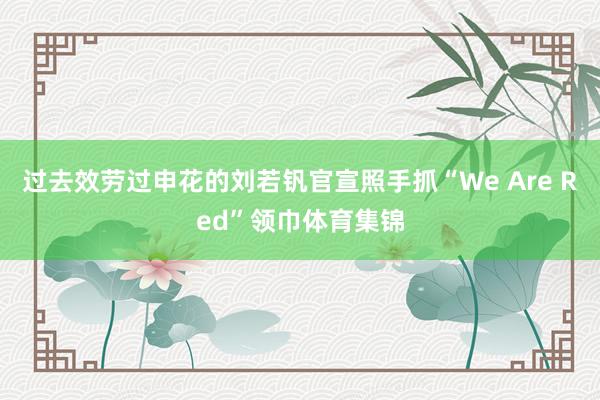 过去效劳过申花的刘若钒官宣照手抓“We Are Red”领巾体育集锦