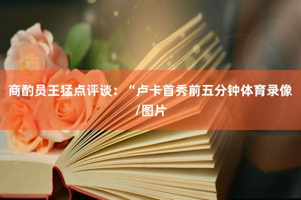商酌员王猛点评谈：“卢卡首秀前五分钟体育录像/图片