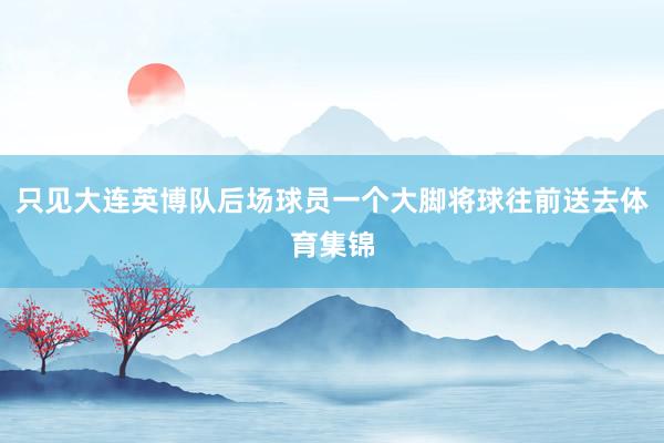 只见大连英博队后场球员一个大脚将球往前送去体育集锦