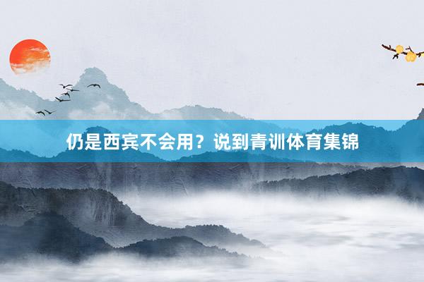 仍是西宾不会用？说到青训体育集锦