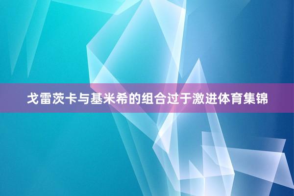 戈雷茨卡与基米希的组合过于激进体育集锦