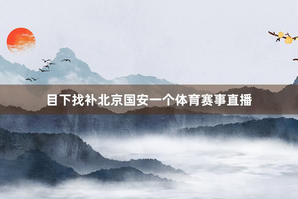 目下找补北京国安一个体育赛事直播