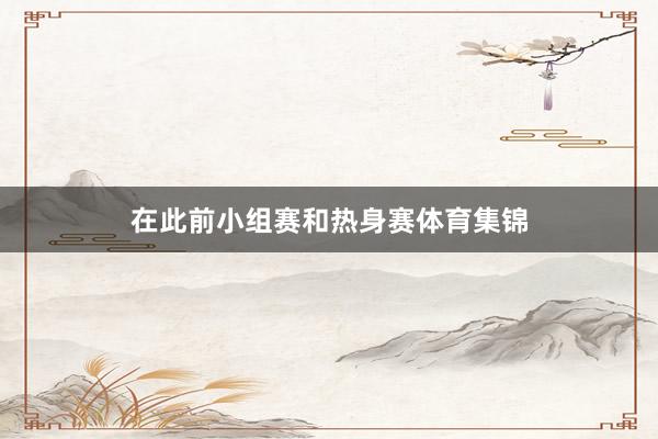 在此前小组赛和热身赛体育集锦