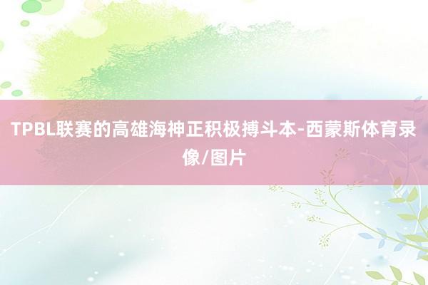 TPBL联赛的高雄海神正积极搏斗本-西蒙斯体育录像/图片