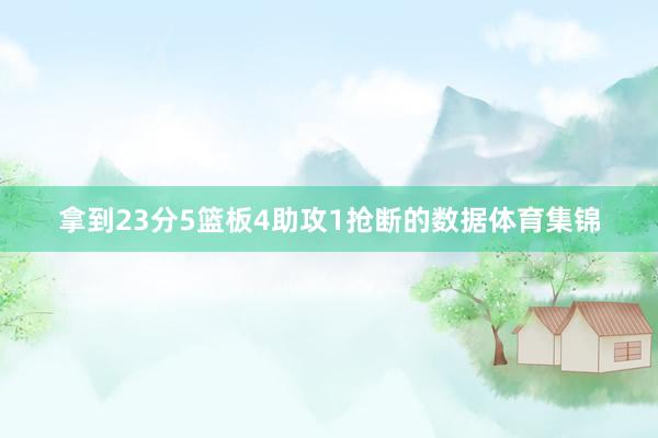 拿到23分5篮板4助攻1抢断的数据体育集锦