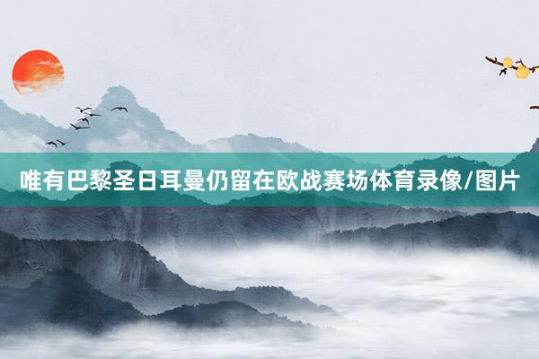 唯有巴黎圣日耳曼仍留在欧战赛场体育录像/图片