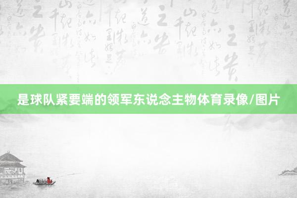 是球队紧要端的领军东说念主物体育录像/图片