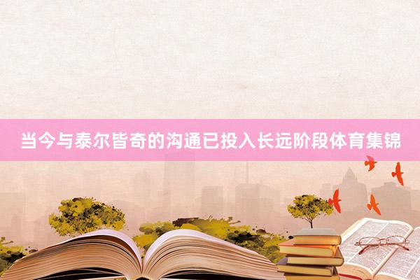 当今与泰尔皆奇的沟通已投入长远阶段体育集锦