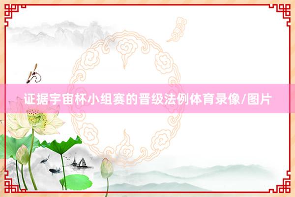 证据宇宙杯小组赛的晋级法例体育录像/图片