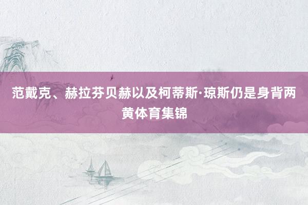 范戴克、赫拉芬贝赫以及柯蒂斯·琼斯仍是身背两黄体育集锦