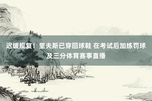 迟缓规复！里夫斯已穿回球鞋 在考试后加练罚球及三分体育赛事直播